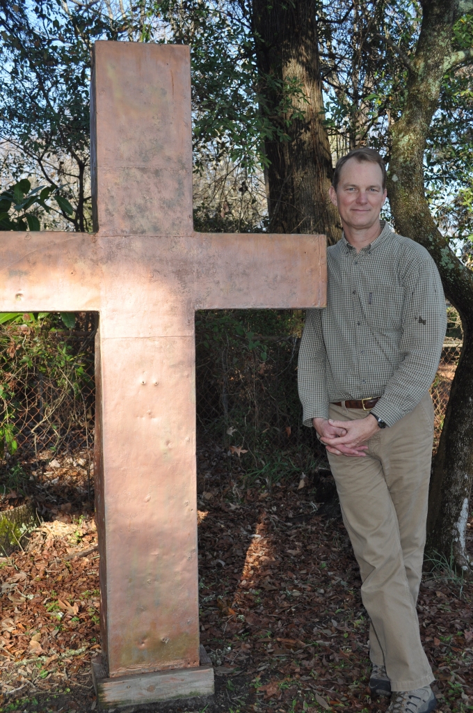 Preston Hipp with the cross in 2014