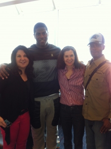 Kony Ealy with his new fans