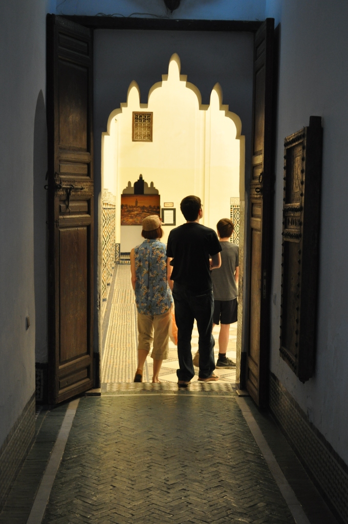 Through Moroccan doorway